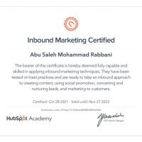 Inbound Marketing certified